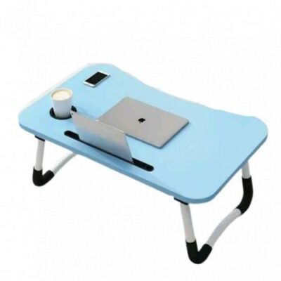 Laptop/Bedside Table -Blue/White