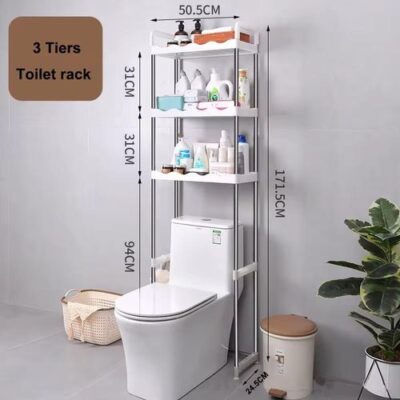 Smart Toilet Rack and shelf- Silver