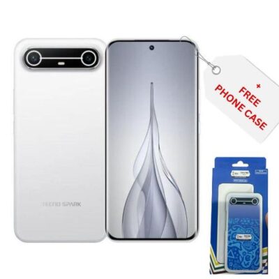 Share this product    TECNO Spark Slim 256GB 4GB - 50MP Rear - 13MP Front - 6.7" - 5160 mAh - Slim White + FREEBIES